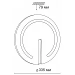 Накладной светильник Sonex Button 3041/CL Цвет плафонов хром от ImperiumLoft
