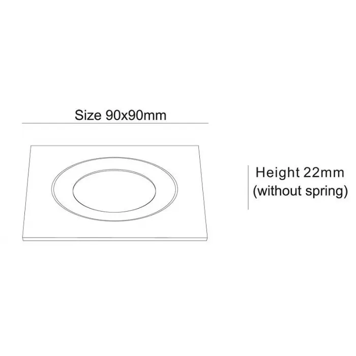 Рамка на 1 светильник Deko-Light 930257 Цвет арматуры серебро от ImperiumLoft
