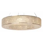 Подвесная люстра Newport 10190 10199+6/C gold Цвет арматуры никель Цвет плафонов прозрачный от ImperiumLoft