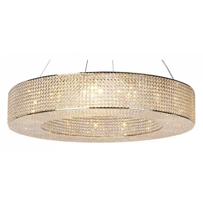 Подвесная люстра Newport 10190 10199+6/C gold Цвет арматуры никель Цвет плафонов прозрачный от ImperiumLoft