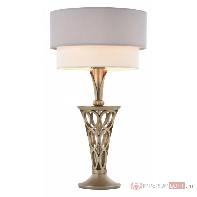 Настольная лампа декоративная Maytoni Lillian H311-11-G Цвет арматуры серебро Цвет плафонов серый от ImperiumLoft