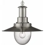 Подвесной светильник Arte Lamp Fisherman A5540SP-1SS Цвет арматуры серебро Цвет плафонов прозрачный от ImperiumLoft