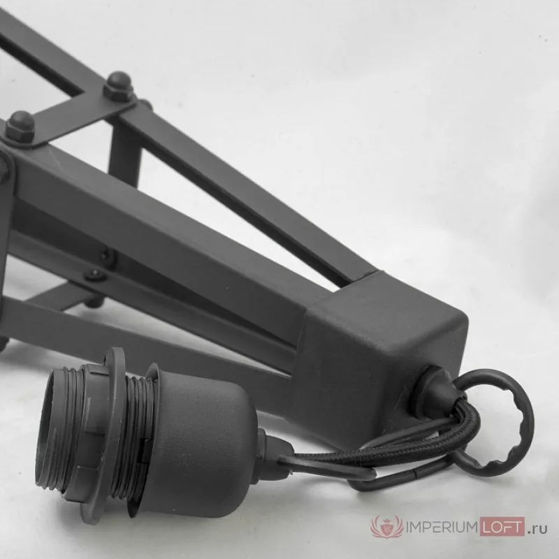 Светильник на штанге Lussole Parker LSP-9885 Цвет плафонов черный Цвет арматуры черный от ImperiumLoft