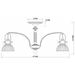 Потолочная люстра Rivoli Principale S8 AB Б0037721 