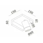 Светильник на штанге Donolux DL18441 DL18441/01 White R Dim