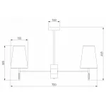 Люстра на штанге Eurosvet Milazzo 60137/6 хром от ImperiumLoft