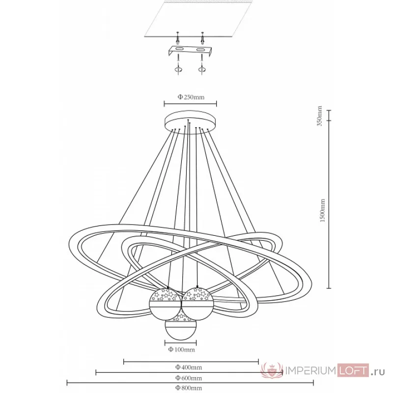 Подвесной светильник Velante Velante 431-303-06 от ImperiumLoft