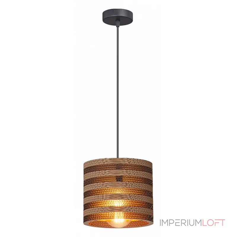 Подвесной светильник Vitaluce V4787 V4787-1/1S Цвет арматуры черный Цвет плафонов коричневый от ImperiumLoft Подвесной светильник Vitaluce V4787 V4787-1/1S Цвет арматуры черный Цвет плафонов коричневый от ImperiumLoft
