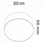 Накладной светильник Maytoni Zon C032CL-L43B4K Цвет арматуры черный Цвет плафонов черно-белый от ImperiumLoft