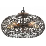 Подвесной светильник Favourite Sockel 1709-5PC Цвет арматуры коричневый Цвет плафонов коричневый от ImperiumLoft