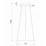 Подвесной светильник Donolux 111024 S111024/1SQ 30W White Out Цвет плафонов белый Цвет арматуры белый от ImperiumLoft