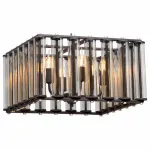 Подвесной светильник Vitaluce V5301 V5301-1/6PL Цвет арматуры черный Цвет плафонов прозрачный от ImperiumLoft