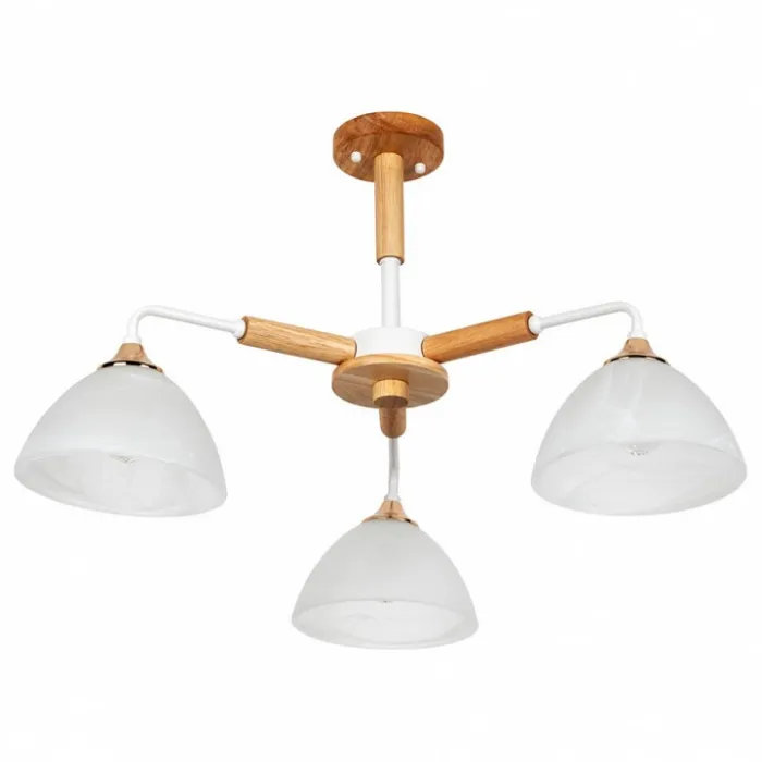 Люстра на штанге Arte Lamp Matthew A5032PL-3BR Цвет плафонов белый Цвет арматуры белый от ImperiumLoft