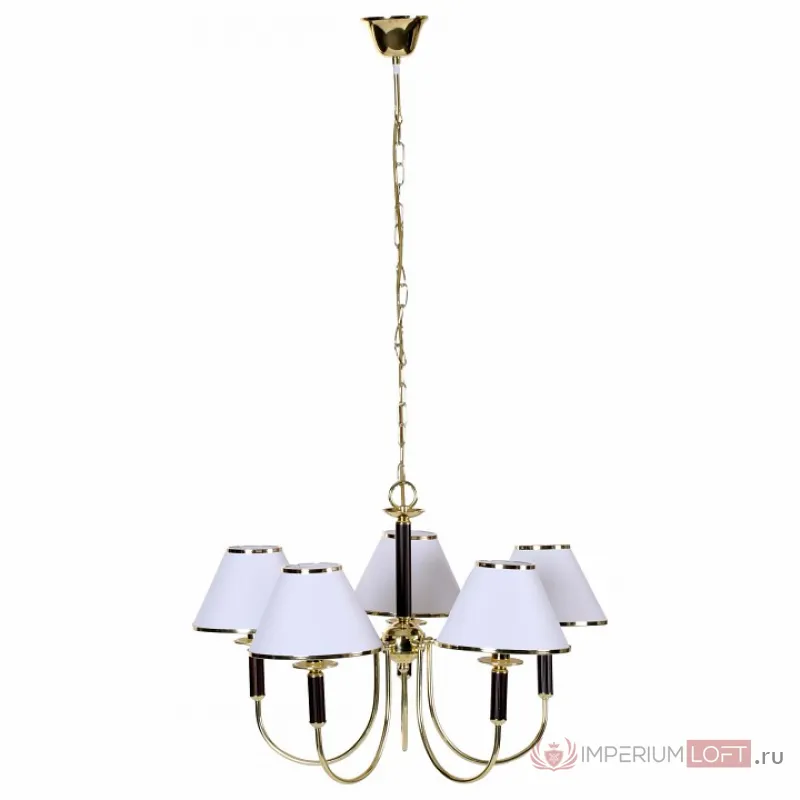 Подвесная люстра Arte Lamp Catrin A3545LM-5GO Цвет арматуры золото Цвет плафонов золото от ImperiumLoft