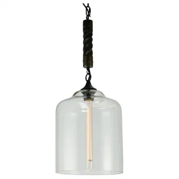 Подвесной светильник Lussole Dix Hills GRLSP-9668 Цвет плафонов прозрачный Цвет арматуры черный
