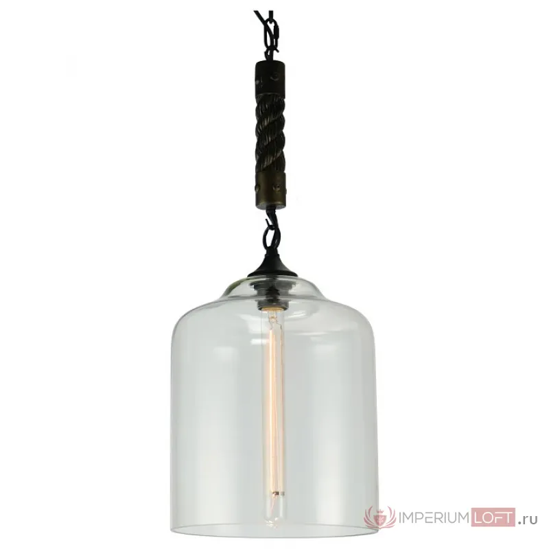 Подвесной светильник Lussole Dix Hills GRLSP-9668 Цвет плафонов прозрачный Цвет арматуры черный от ImperiumLoft