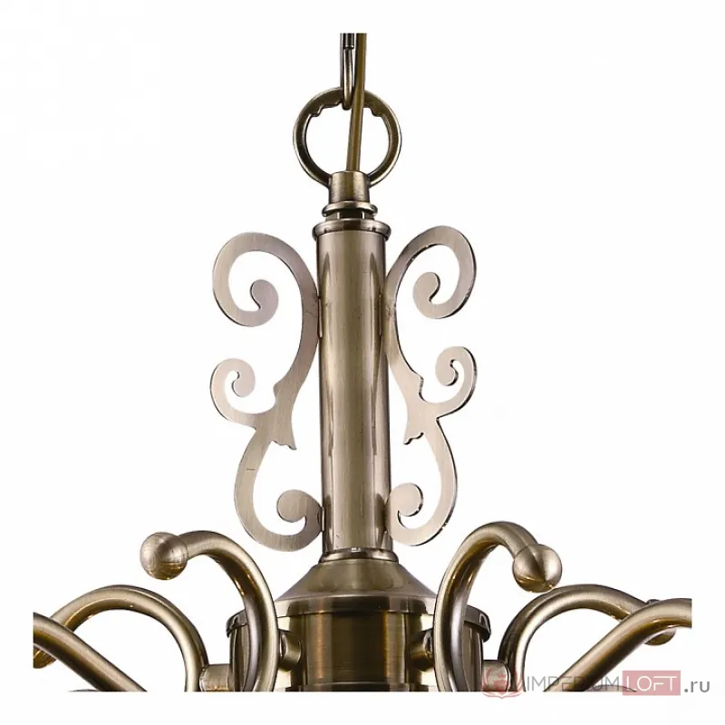 Подвесная люстра Arte Lamp Perlina A9560LM-5AB Цвет арматуры бронза Цвет плафонов янтарный от ImperiumLoft