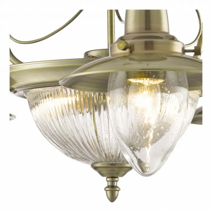 Подвесная люстра Arte Lamp Fisherman A5518LM-2-3AB Цвет арматуры бронза Цвет плафонов прозрачный от ImperiumLoft