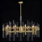 Люстра на штанге MW-Light Альгеро 285010910 Цвет арматуры латунь Цвет плафонов прозрачный от ImperiumLoft