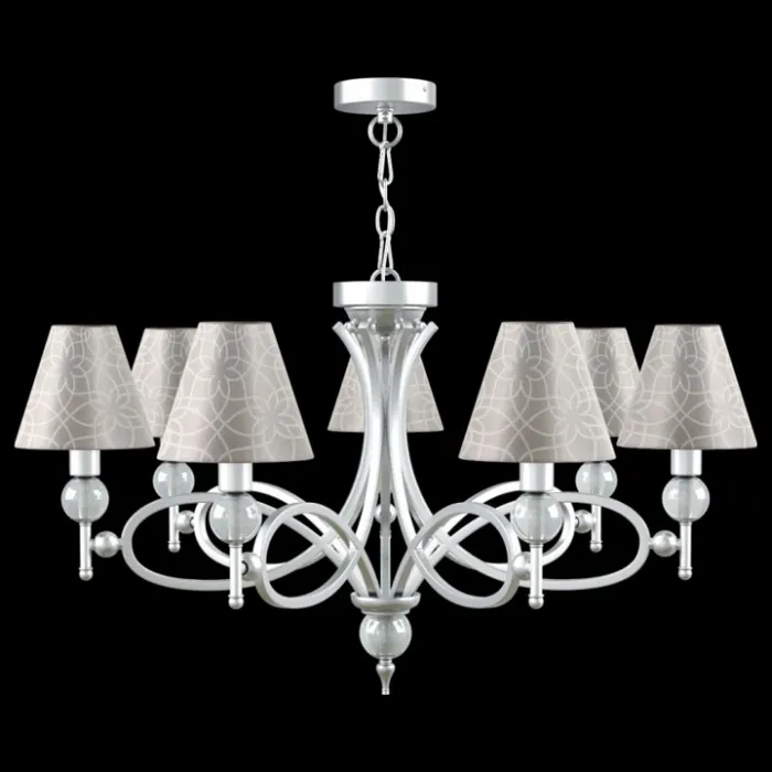 Подвесная люстра Maytoni Eclectic 7 M2-07-CR-LMP-O-4 Цвет арматуры белый Цвет плафонов серый от ImperiumLoft