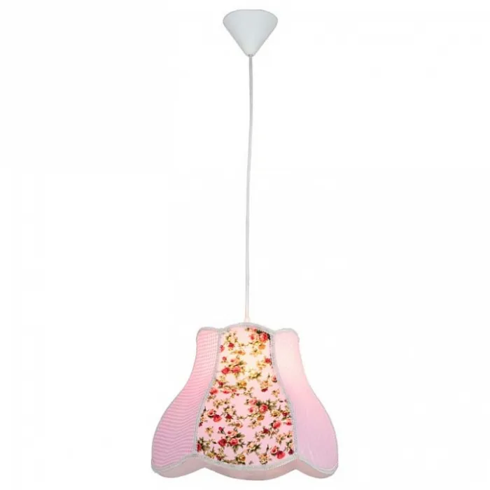 Подвесной светильник Arte Lamp Kids A9222SP-1WH Цвет арматуры белый Цвет плафонов розовый от ImperiumLoft