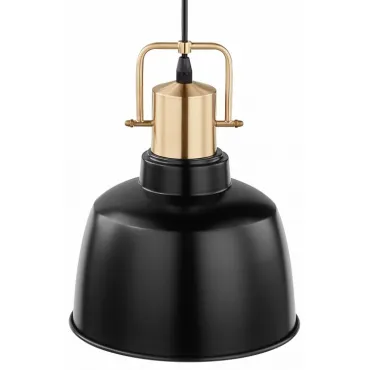 Подвесной светильник Eglo Bodmin 49692 Цвет плафонов черный Цвет арматуры бронза