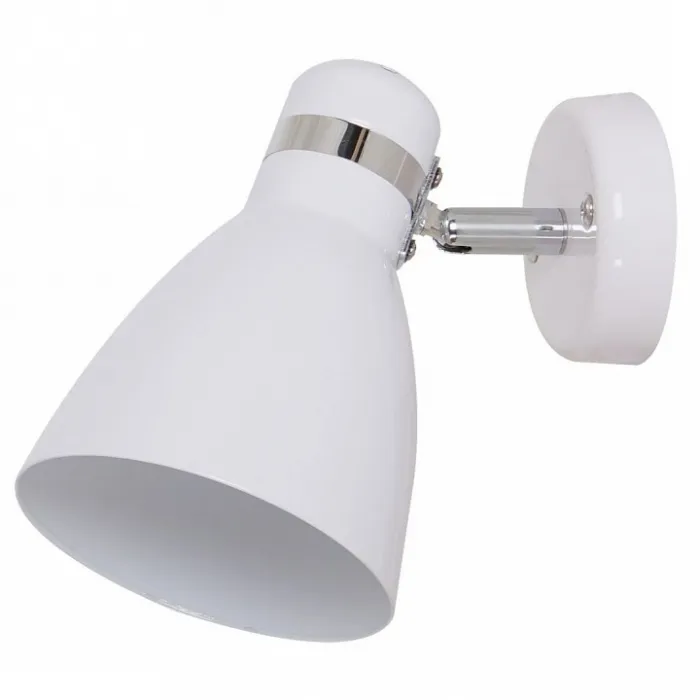 Спот Arte Lamp Mercoled A5049AP-1WH Цвет арматуры хром Цвет плафонов белый от ImperiumLoft