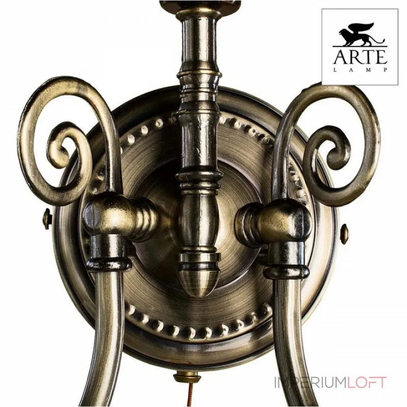 Бра Arte Lamp Zanzibar A8392AP-2AB Цвет арматуры бронза Цвет плафонов прозрачный