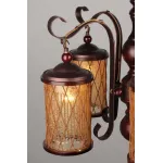 Подвесная люстра Omnilux Monchique OML-58407-05 Цвет арматуры коричневый Цвет плафонов коричневый от ImperiumLoft