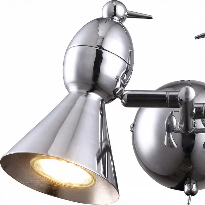 Бра Arte Lamp Picchio A9229AP-2CC Цвет арматуры хром Цвет плафонов хром от ImperiumLoft
