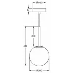 Подвесной светильник Maytoni Basic form MOD321PL-01B1