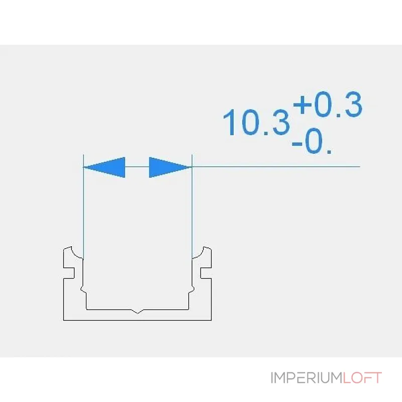 Профиль накладной  Deko-Light AU-01-08 970005 Цвет арматуры белый