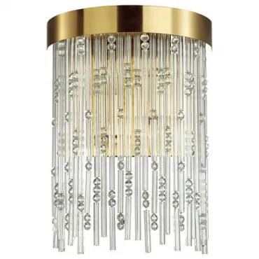 Накладной светильник Odeon Light Refano 4848/2W Цвет плафонов прозрачный Цвет арматуры золото от ImperiumLoft