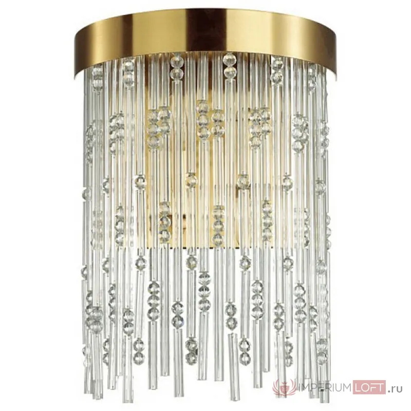 Накладной светильник Odeon Light Refano 4848/2W Цвет плафонов прозрачный Цвет арматуры золото от ImperiumLoft