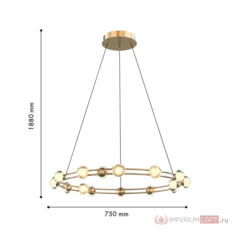 Подвесная люстра Favourite Rondell 4382-15P от ImperiumLoft