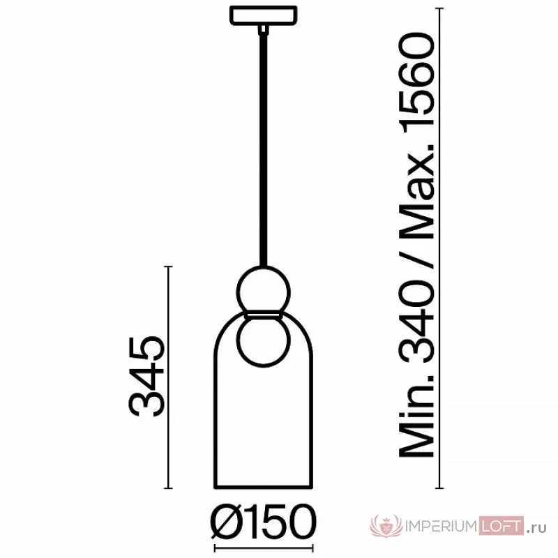 Подвесной светильник Freya Focus FR5220PL-01CH от ImperiumLoft