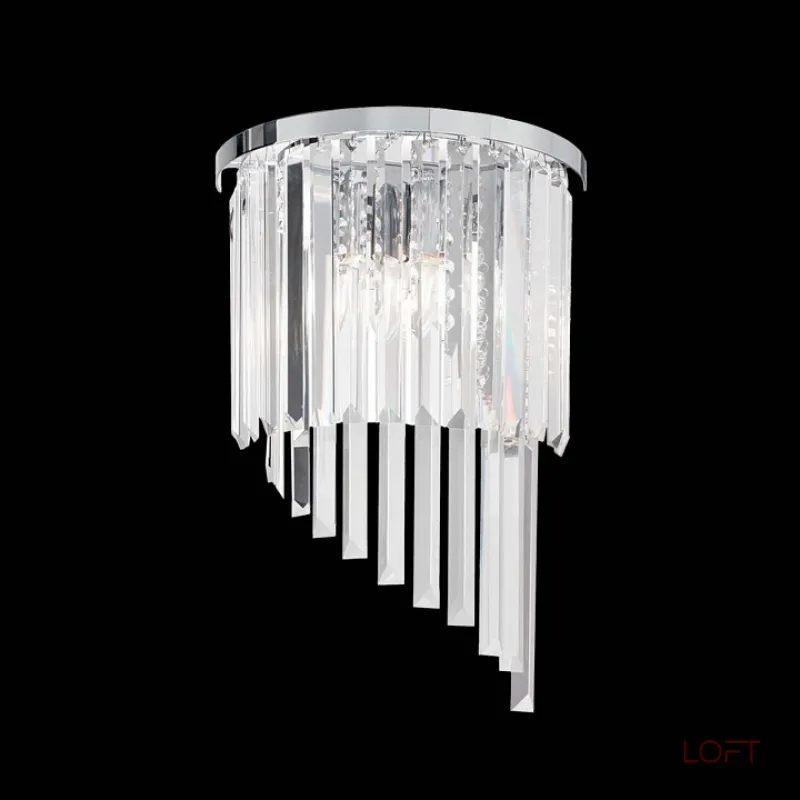 Накладной светильник Ideal Lux Carlton CARLTON AP3 Цвет арматуры хром Цвет плафонов прозрачный