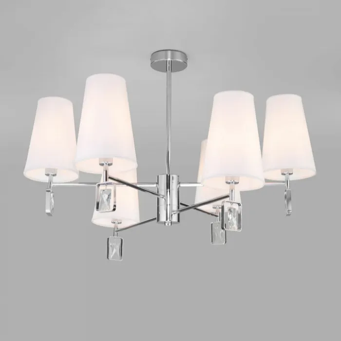 Люстра на штанге Eurosvet Milazzo 60137/6 хром от ImperiumLoft