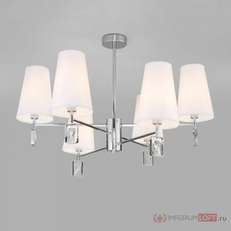 Люстра на штанге Eurosvet Milazzo 60137/6 хром от ImperiumLoft