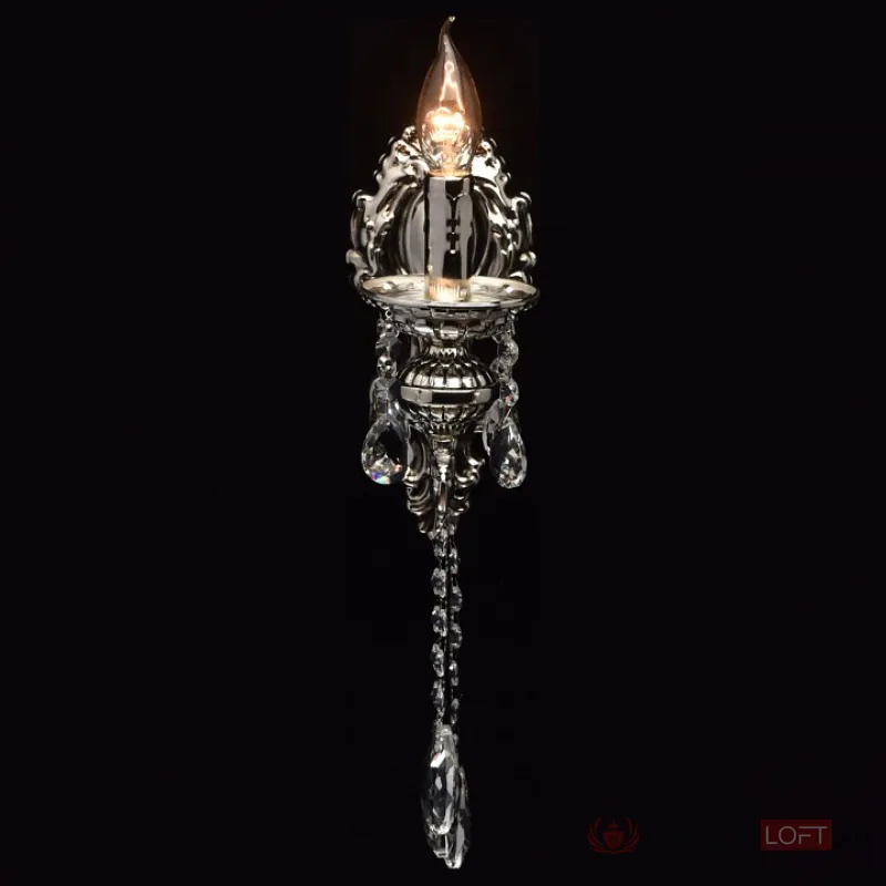 Бра MW-Light Селена 10 482023901 Цвет арматуры серебро Цвет плафонов прозрачный от ImperiumLoft