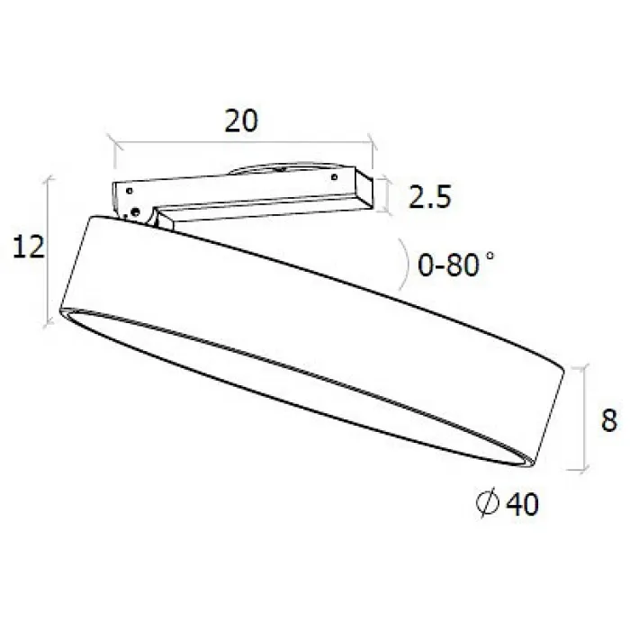 Спот DesignLed UF UF034-40-WH-NW от ImperiumLoft