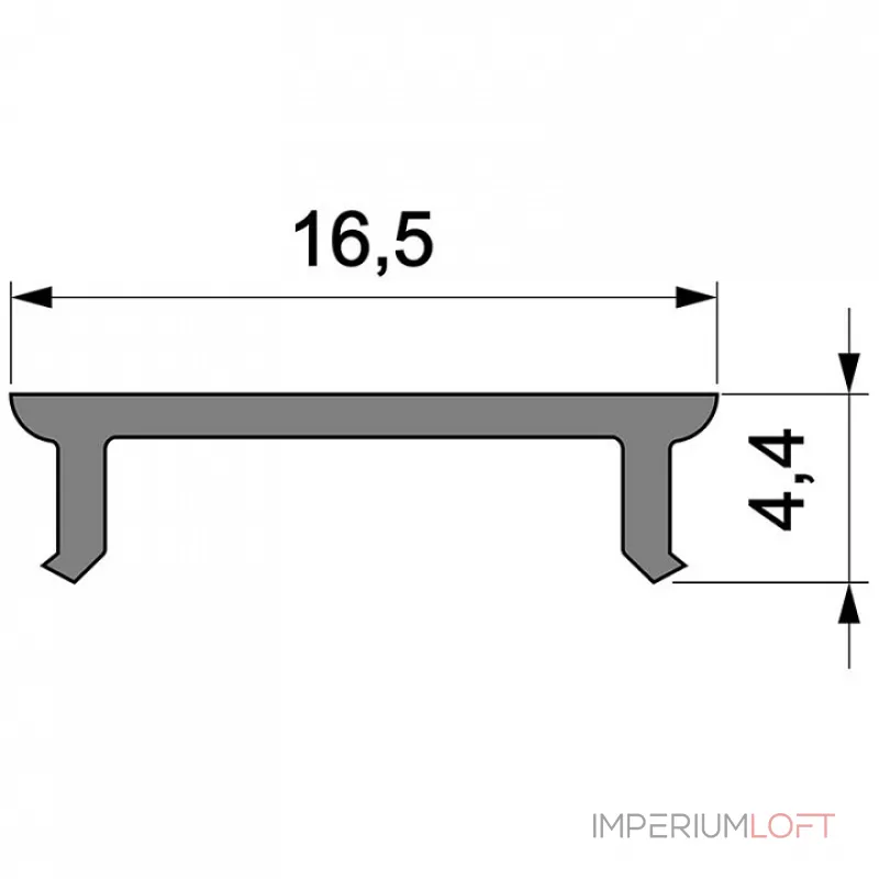 Профиль накладной  Deko-Light P-01-12 983020