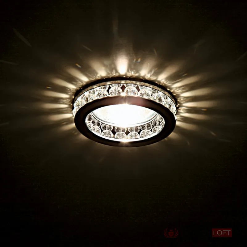 Встраиваемый светильник Lightstar Monilo 031704 Цвет арматуры хром Цвет плафонов прозрачный от ImperiumLoft