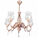 Подвесная люстра TopLight Kelli TL5680D-05PG Цвет арматуры золото Цвет плафонов прозрачный от ImperiumLoft