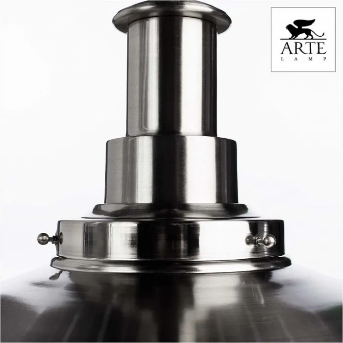 Подвесной светильник Arte Lamp Fisherman A5540SP-1SS Цвет арматуры серебро Цвет плафонов прозрачный от ImperiumLoft