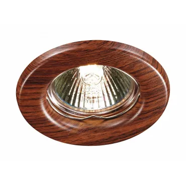 Встраиваемый светильник Novotech Wood 369714 Цвет арматуры коричневый