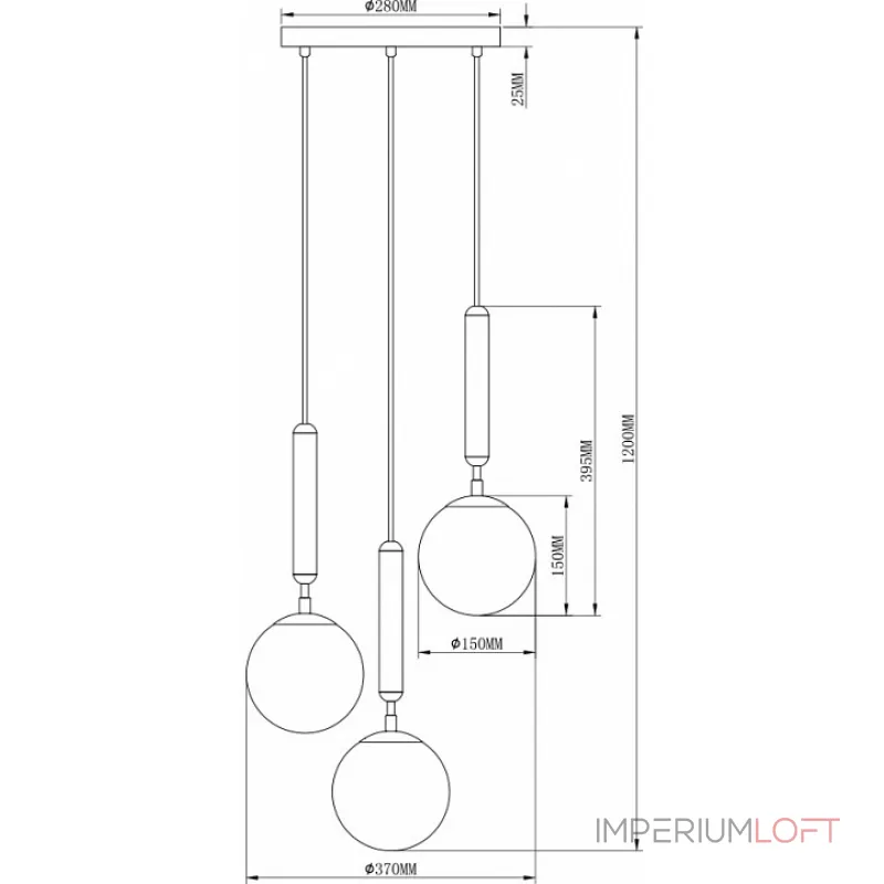 Подвесной светильник Moderli Host V2851-3P