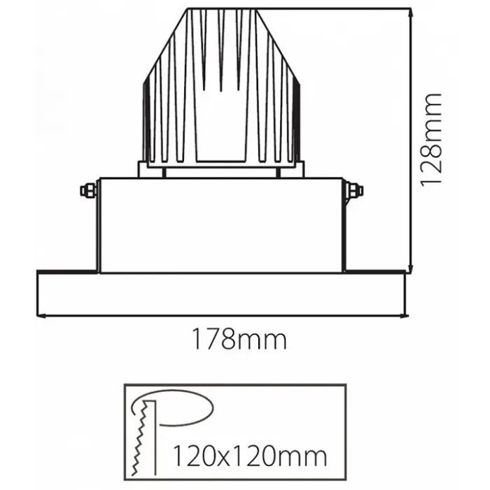 Рамка на 1 светильник Deko-Light 930095 Цвет арматуры черный от ImperiumLoft