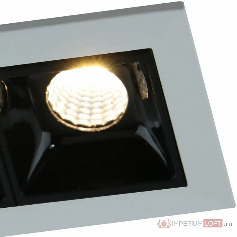 Встраиваемый светильник Arte Lamp Grill A3153PL-2BK Цвет арматуры черный Цвет плафонов зеленый от ImperiumLoft