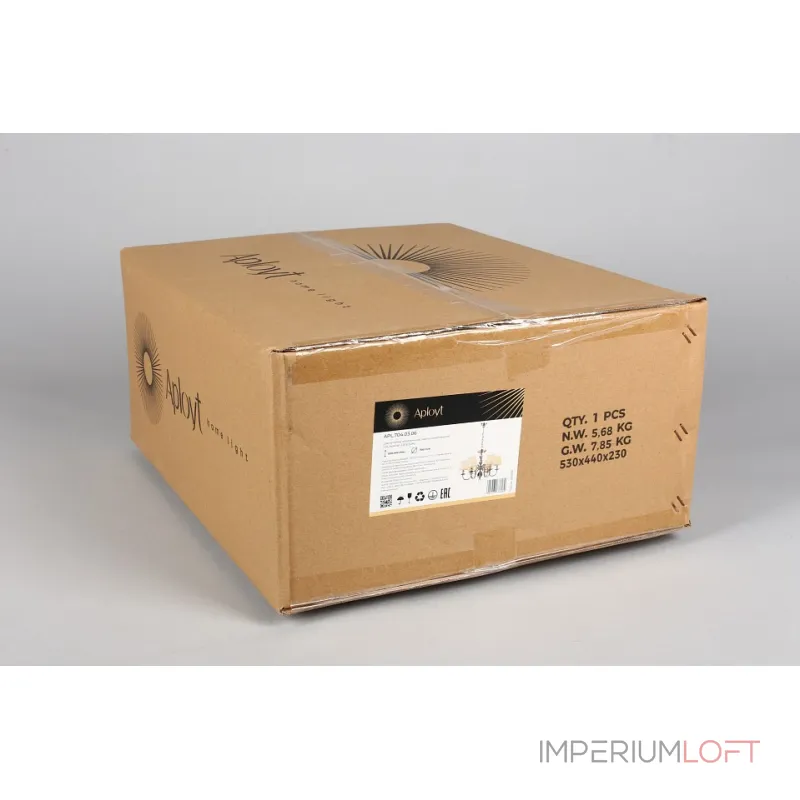 Подвесная люстра Aployt Gaell APL.704.03.06 Цвет арматуры хром Цвет плафонов кремовый